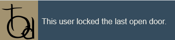 this user locked the last open door wikipedia userbox