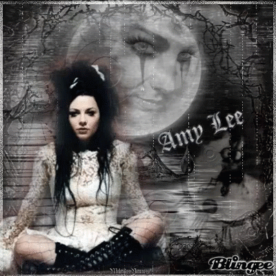 amy lee black and white blingee