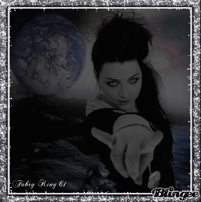 amy lee black and white blingee