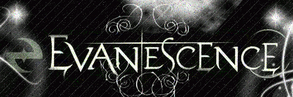 evanescence logo glitter graphic