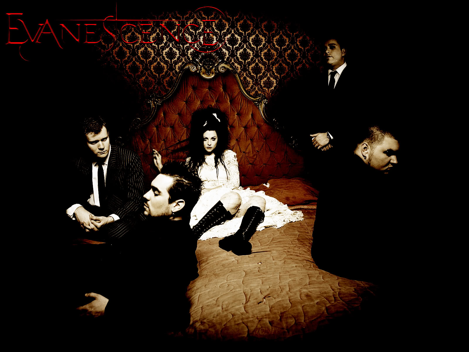 evanescence red wallpaper