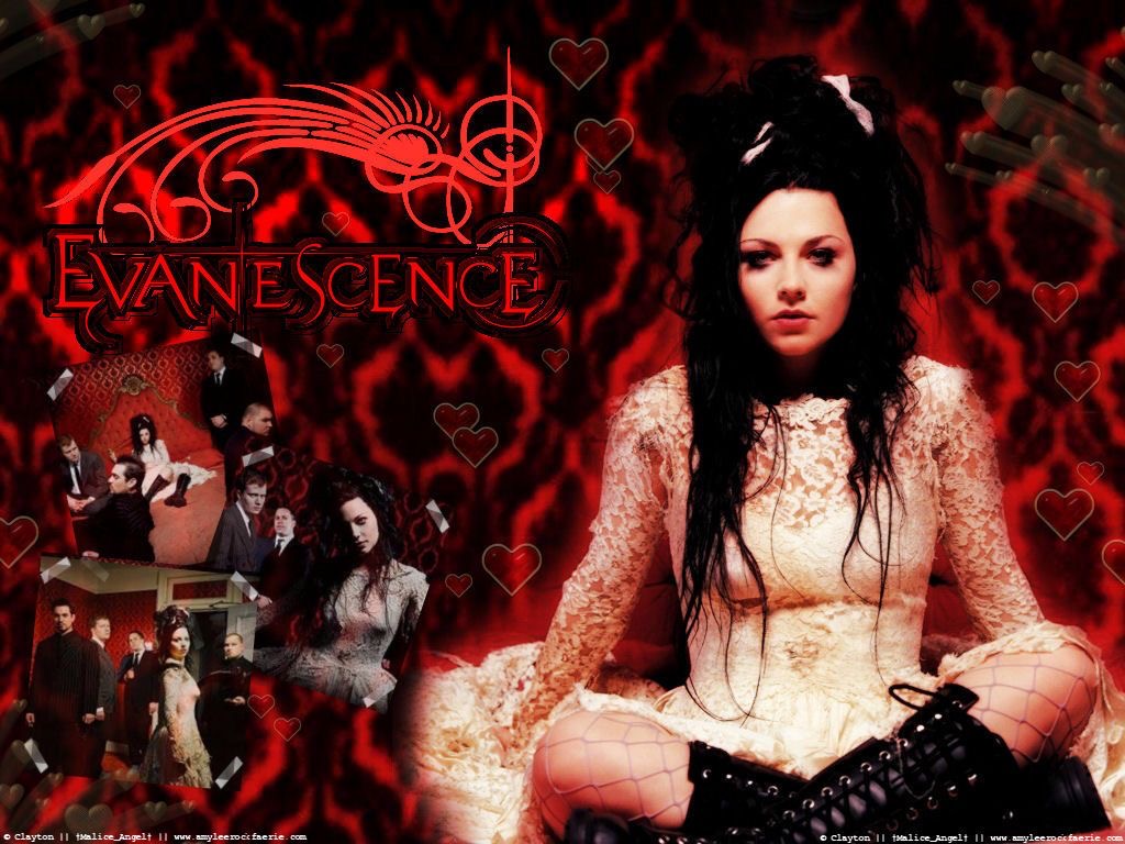 evanescence red wallpaper