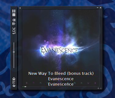winamp skin with evanescence self titled cover